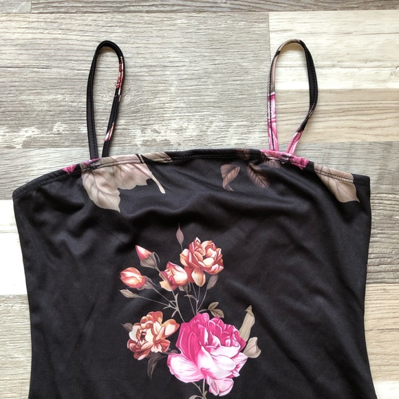 GUC SHEIN Midi Bodycon Cami Floral Print Dress - Picture 4 of 14